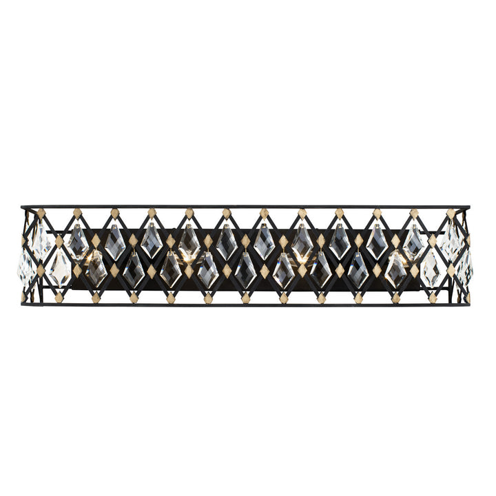 Varaluz Windsor 345B04CBHG Bath Vanity Light 31 in. wide - Carbon/Havana Gold