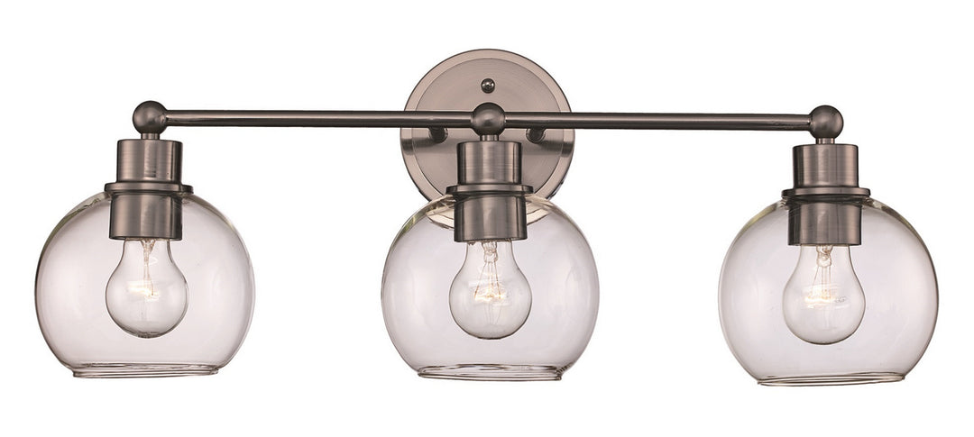 Trans Globe Imports 22223 BN Bath Vanity Light 24 in. wide - Brushed Nickel