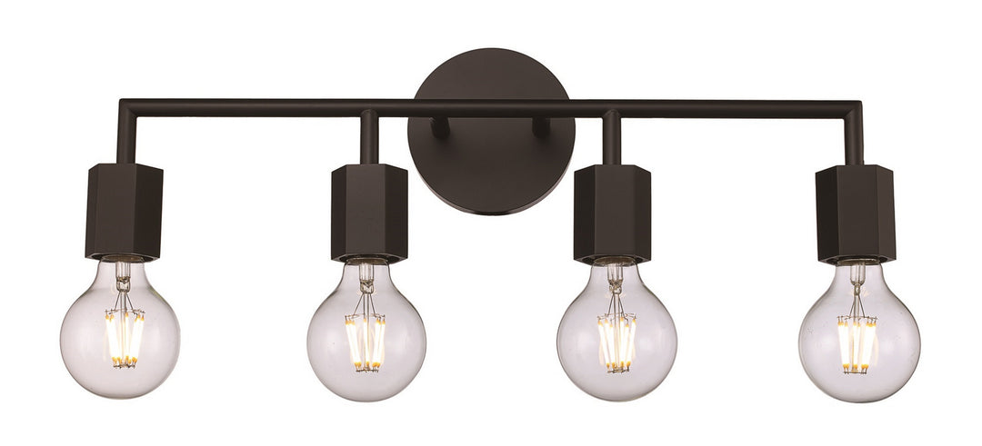 Trans Globe Imports 22234 BK Bath Vanity Light 22 in. wide - Black