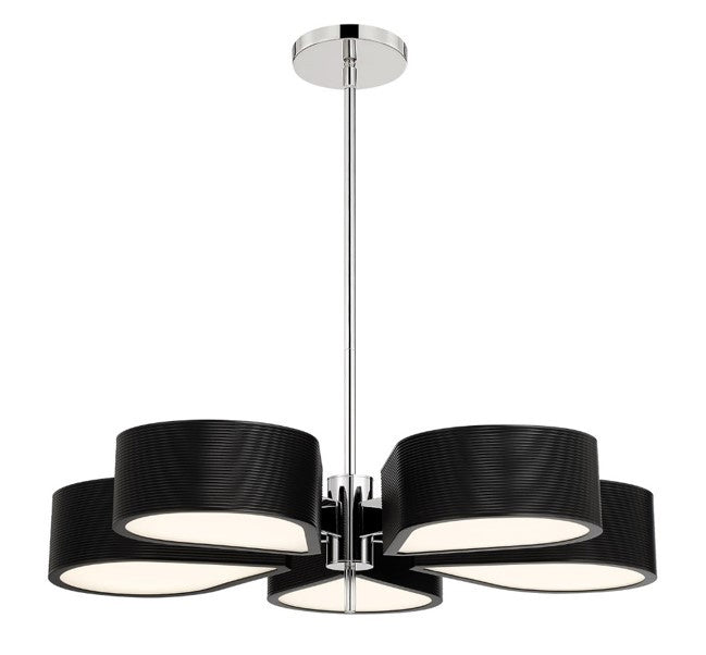 George Kovacs Side Step P5347-572-L Chandelier Light - Sable Bronze Patina