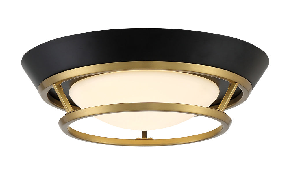 George Kovacs Beam Me Up P5372-689-L Ceiling Light - Coal And Satin Brass