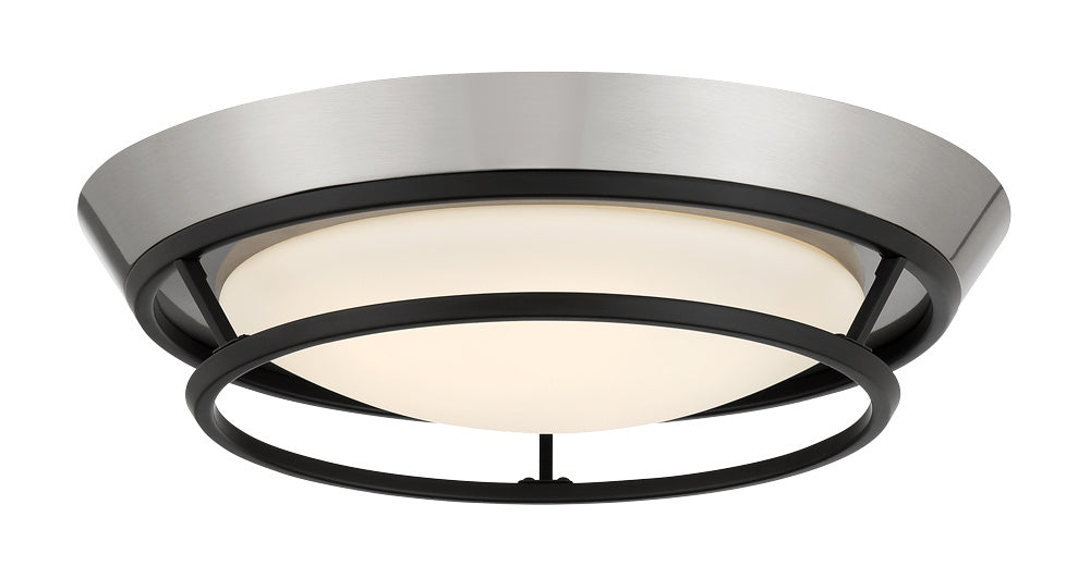 George Kovacs Beam Me Up P5372-691-L Ceiling Light - Coal With Brushed Nickel