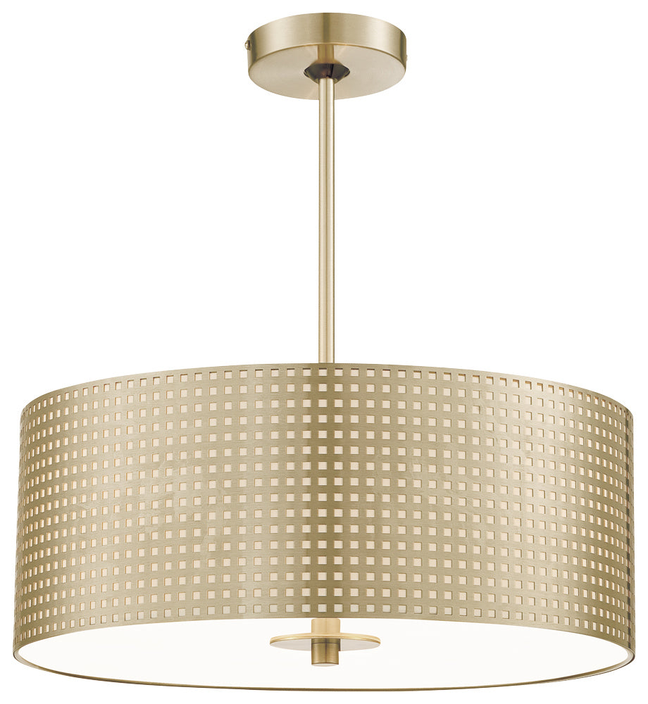George Kovacs Grid P5743-695 Pendant Light - Soft Rass
