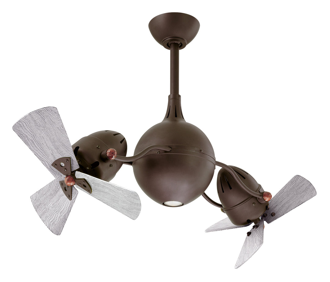 Matthews Fan Company Acqua AQ-TB-WDBW Ceiling Fan 16 - Textured Bronze, Barnwood Tone/