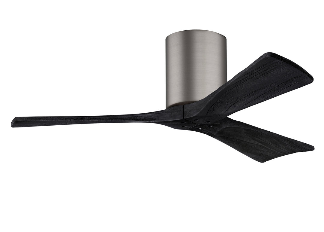 Matthews Fan Company Irene IR3H-BP-BK-42 Ceiling Fan - Brushed Pewter, Matte Black/