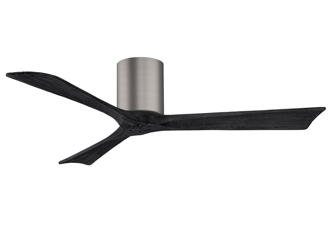 Matthews Fan Company Irene IR3H-BP-BK-52 Ceiling Fan - Brushed Pewter, Matte Black/