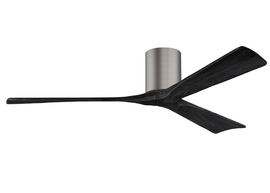 Matthews Fan Company Irene IR3H-BP-BK-60 Ceiling Fan - Brushed Pewter, Matte Black/