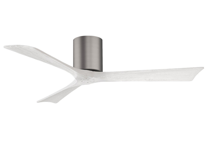 Matthews Fan Company Irene IR3H-BP-MWH-52 Ceiling Fan - Brushed Pewter, Matte White/