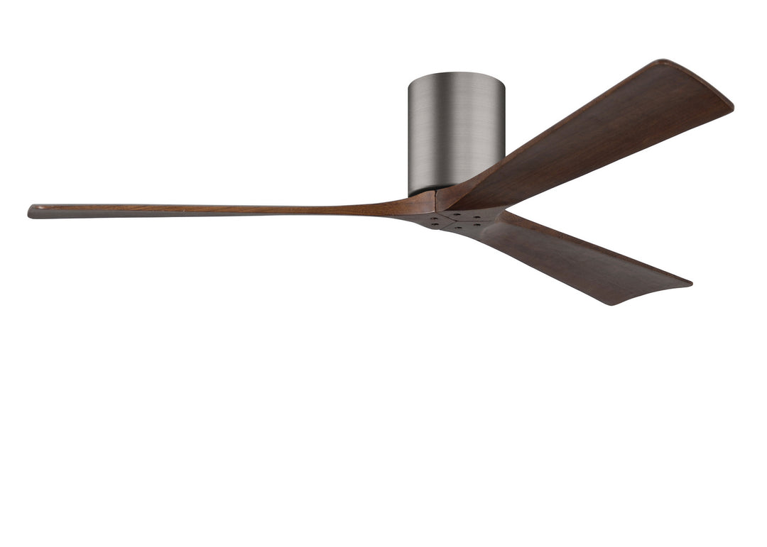 Matthews Fan Company Irene IR3H-BP-WA-60 Ceiling Fan - Brushed Pewter, Walnut/
