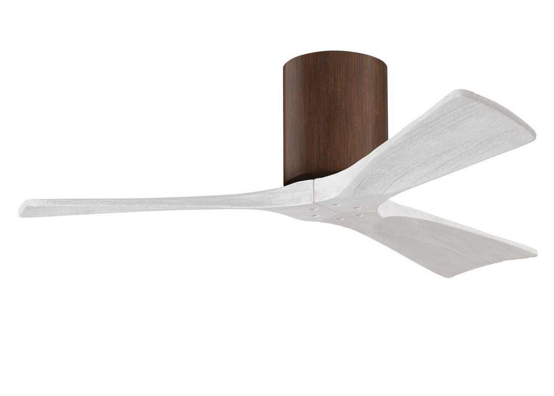 Matthews Fan Company Irene IR3H-WN-MWH-42 Ceiling Fan 42 - Walnut, Matte White/