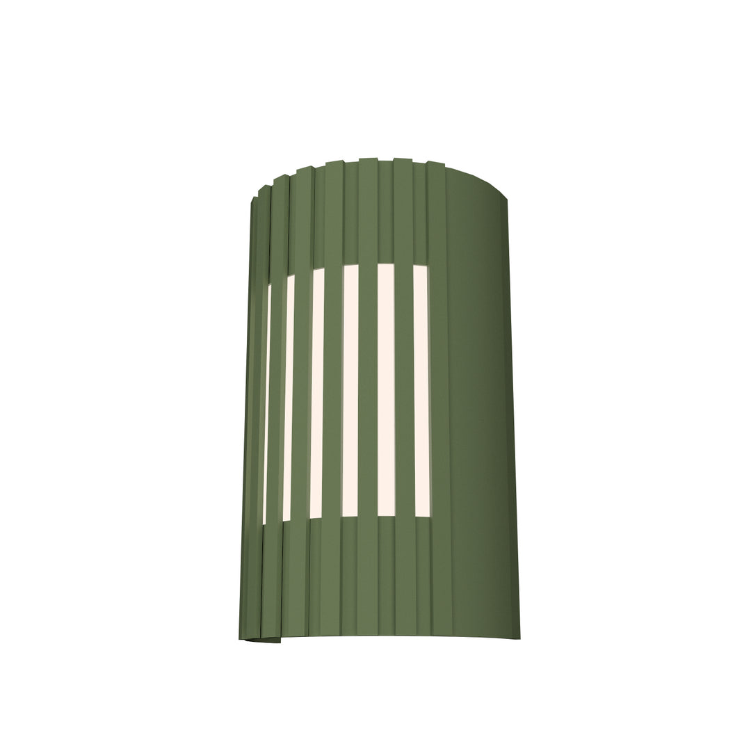 Accord Slatted 420.30 Wall Light - Olive Green