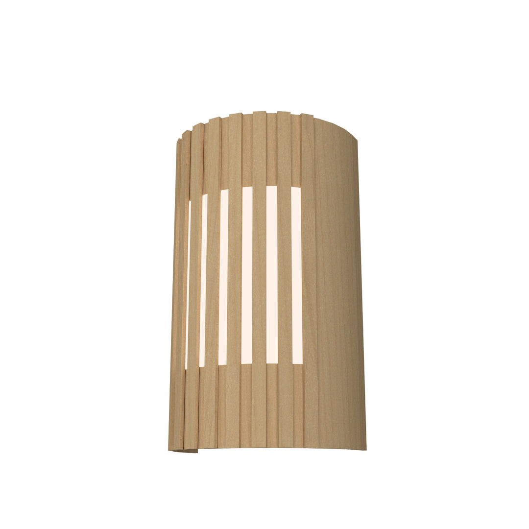 Accord Slatted 420.34 Wall Light - Maple