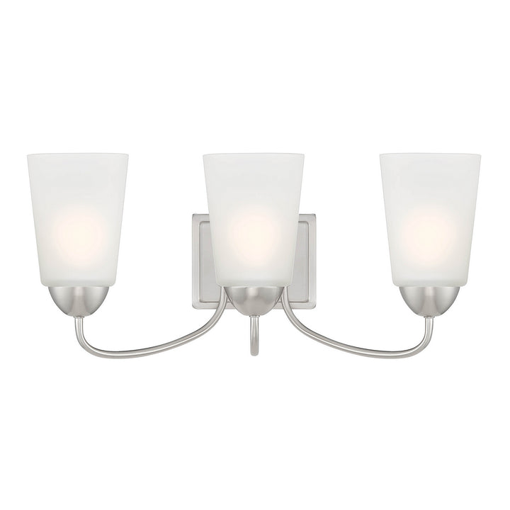 Designers Fountain Malone D267M-3B-BN Bath Vanity Light 21 in. wide - Brushed Nickel