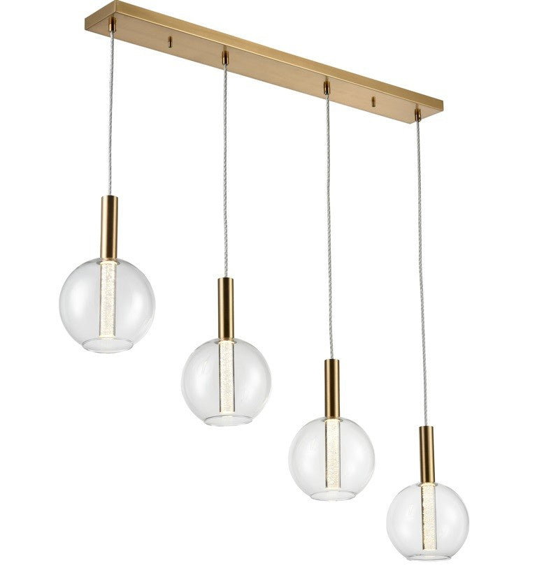 Zeev Empire MP40040-LED-GB Pendant Light - Golden Brass