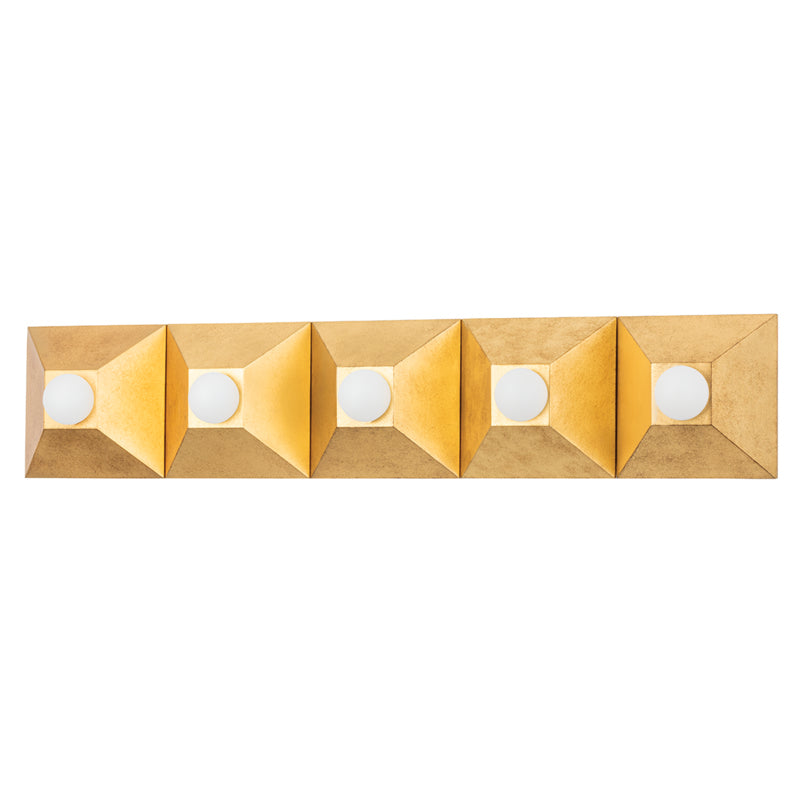 Corbett Max 325-05-VGL Bath Vanity Light 30 in. wide - Vintage Gold Leaf