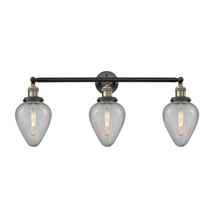Innovations Franklin Restoration 205-BAB-G165 Bath Vanity Light 32 in. wide - Black Antique Brass
