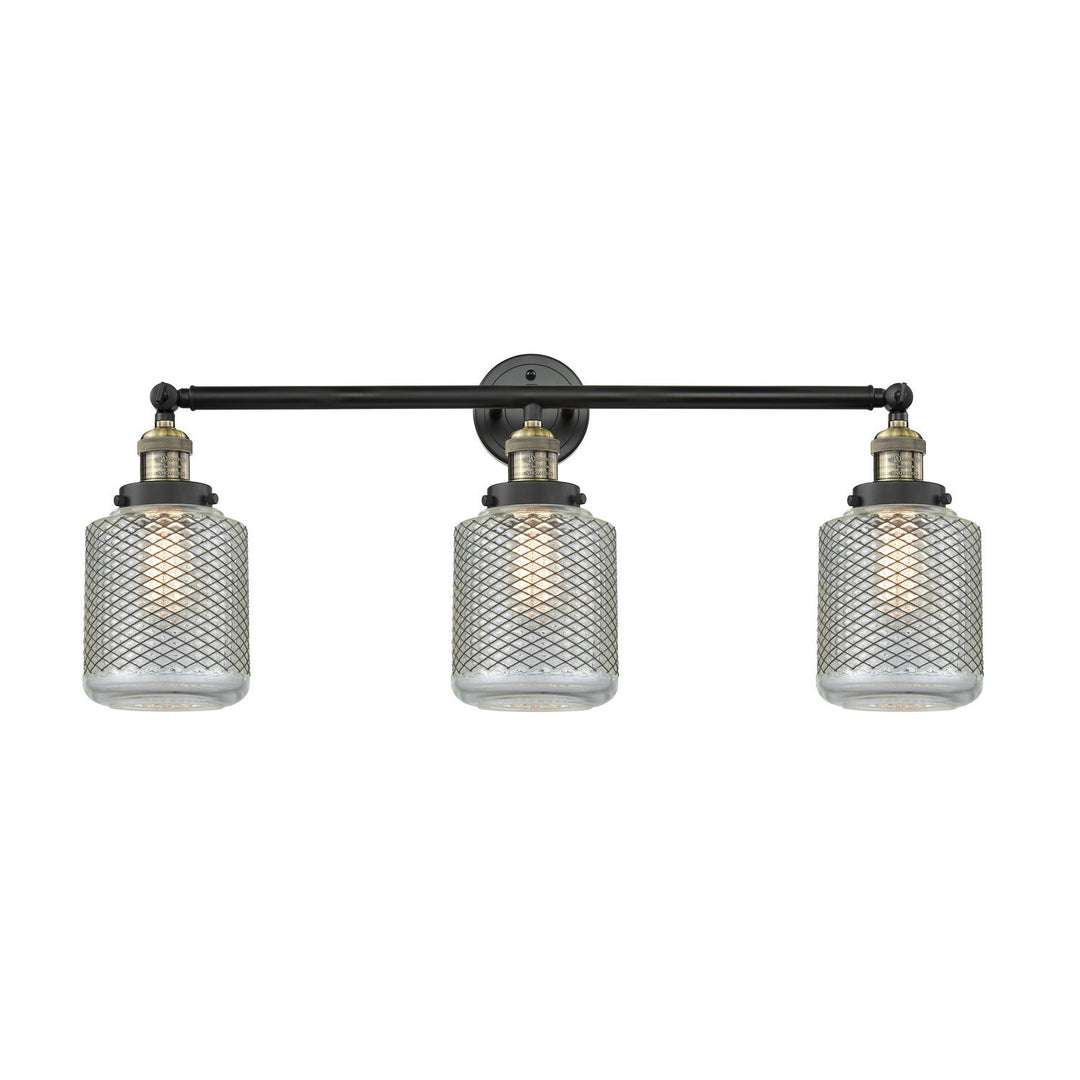 Innovations Franklin Restoration 205-BAB-G262 Bath Vanity Light 32 in. wide - Black Antique Brass