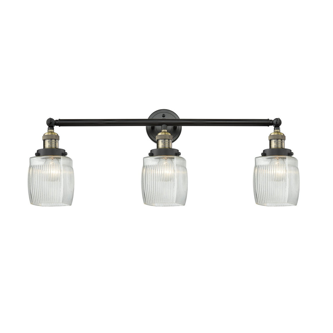 Innovations Franklin Restoration 205-BAB-G302-LED Bath Vanity Light 32 in. wide - Black Antique Brass