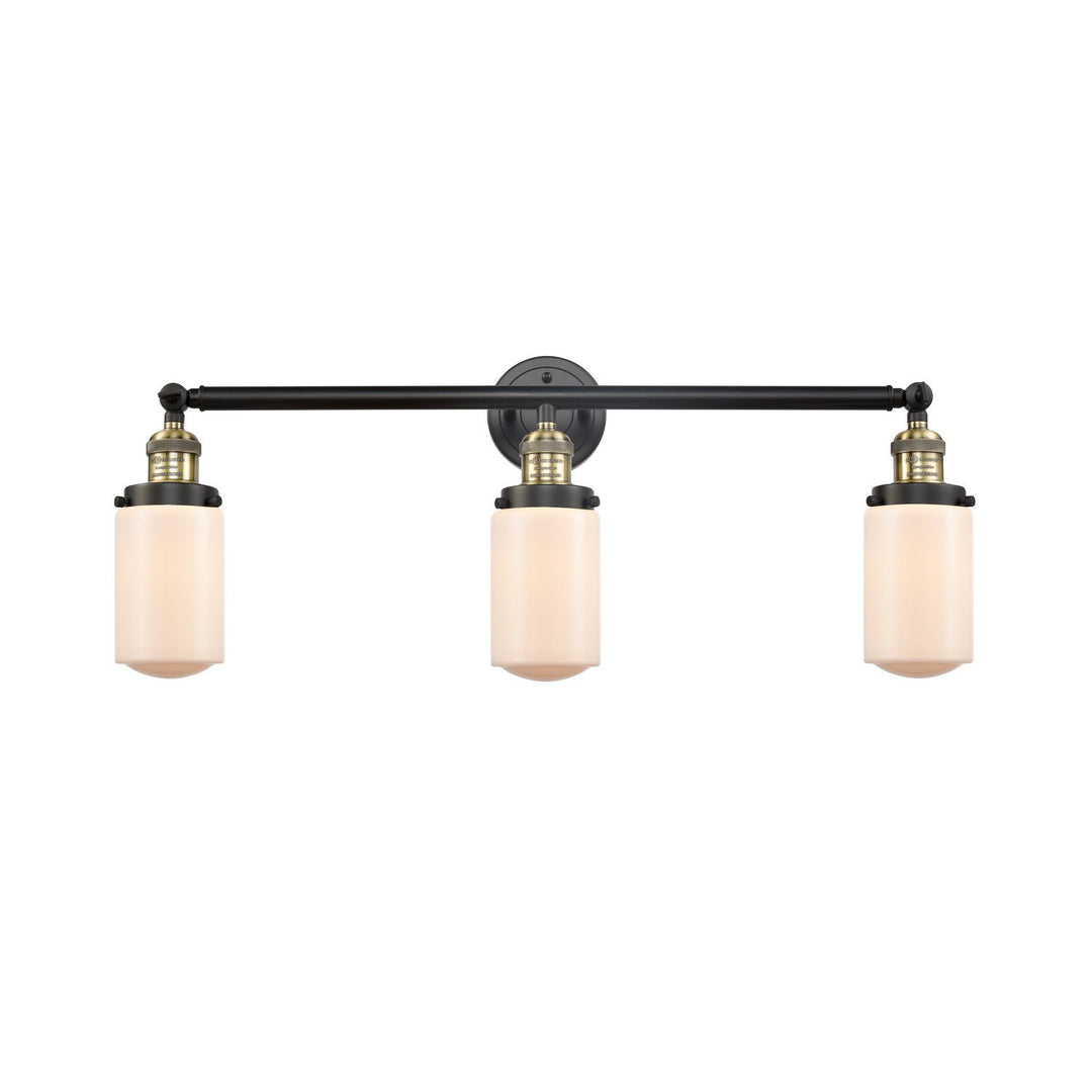 Innovations Franklin Restoration 205-BAB-G311-LED Bath Vanity Light 31 in. wide - Black Antique Brass