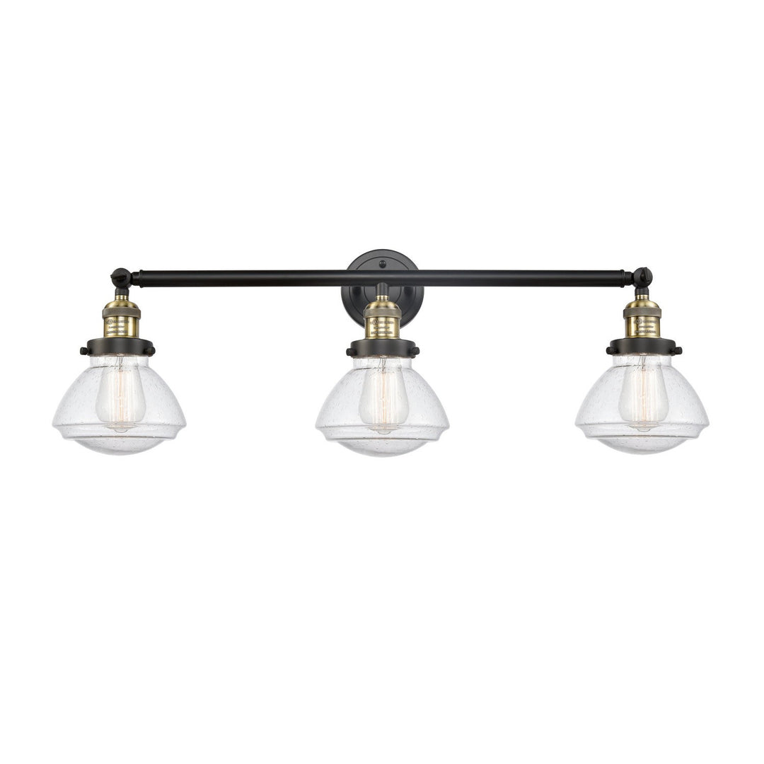 Innovations Franklin Restoration 205-BAB-G324 Bath Vanity Light 31 in. wide - Black Antique Brass