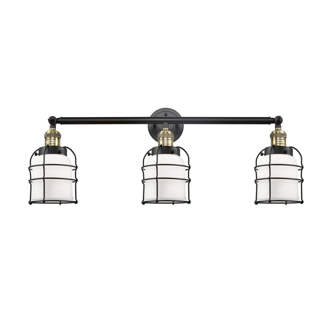Innovations Franklin Restoration 205-BAB-G51-CE Bath Vanity Light 31 in. wide - Black Antique Brass