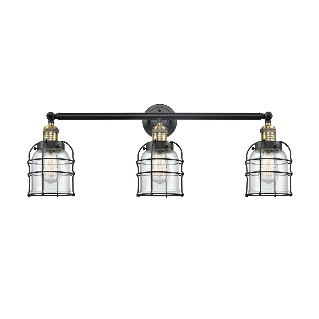 Innovations Franklin Restoration 205-BAB-G52-CE Bath Vanity Light 31 in. wide - Black Antique Brass