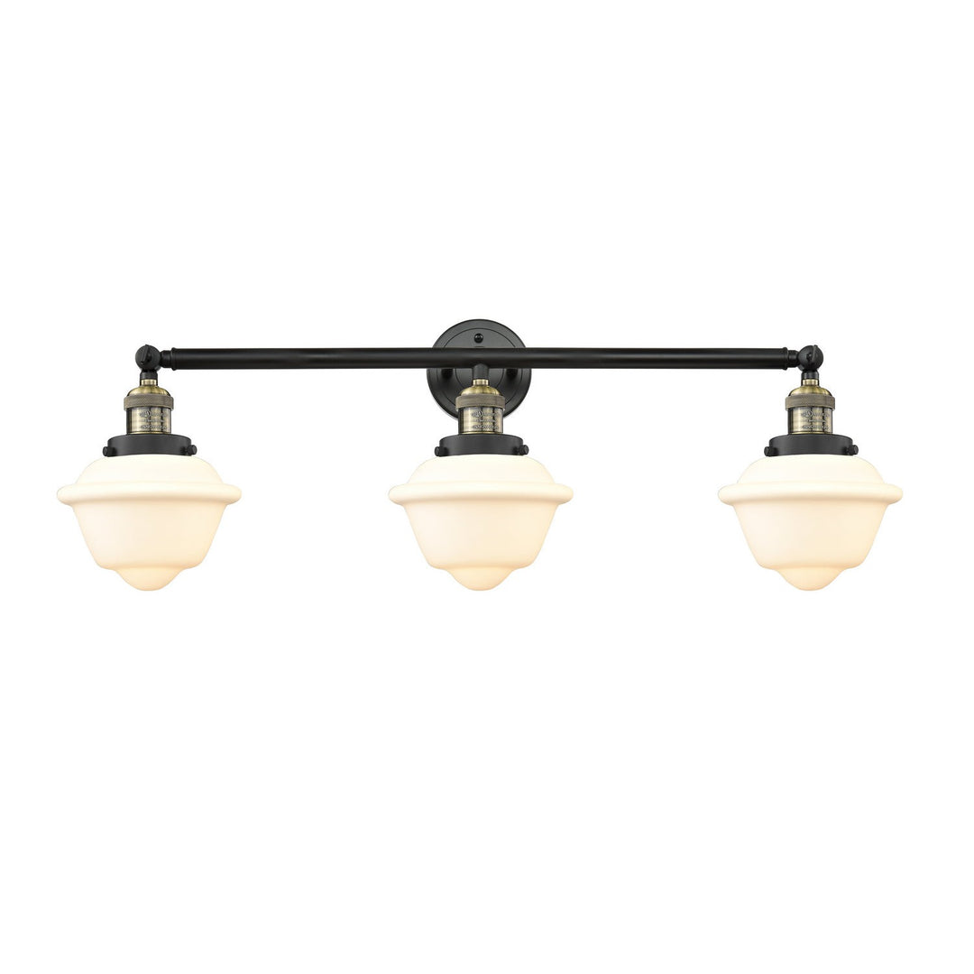 Innovations Franklin Restoration 205-BAB-G531-LED Bath Vanity Light 34 in. wide - Black Antique Brass