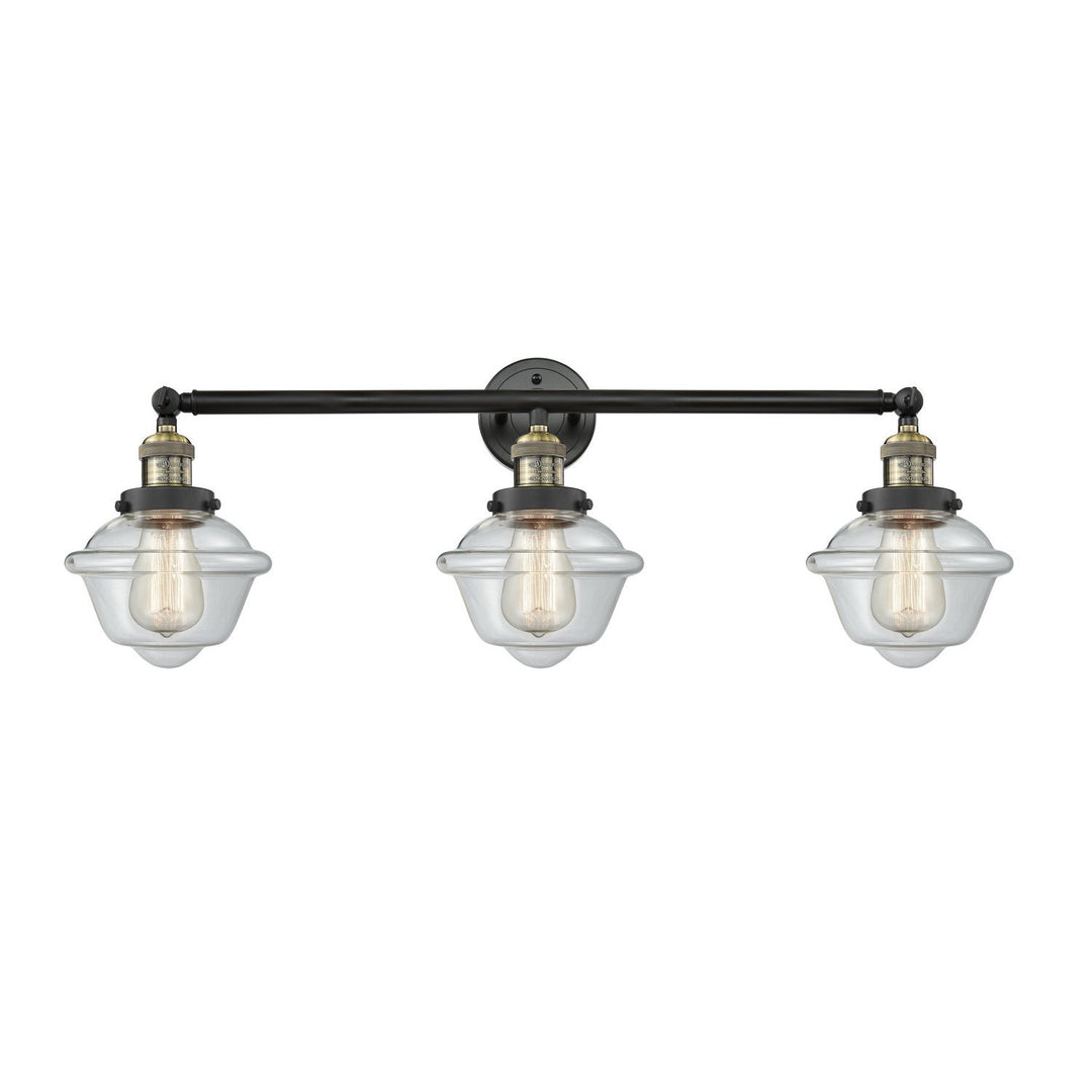 Innovations Franklin Restoration 205-BAB-G532 Bath Vanity Light 34 in. wide - Black Antique Brass