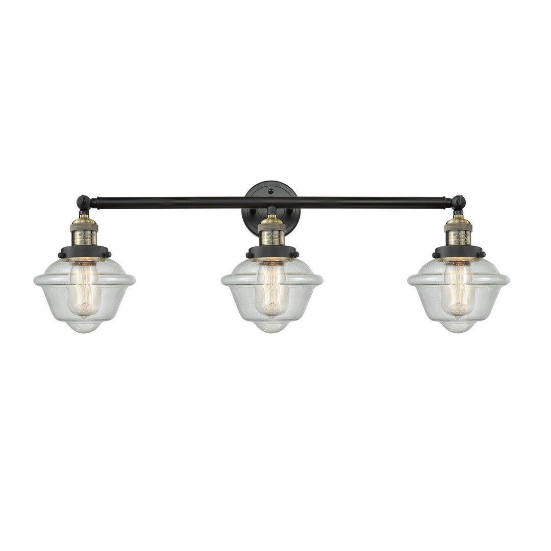 Innovations Franklin Restoration 205-BAB-G534-LED Bath Vanity Light 34 in. wide - Black Antique Brass