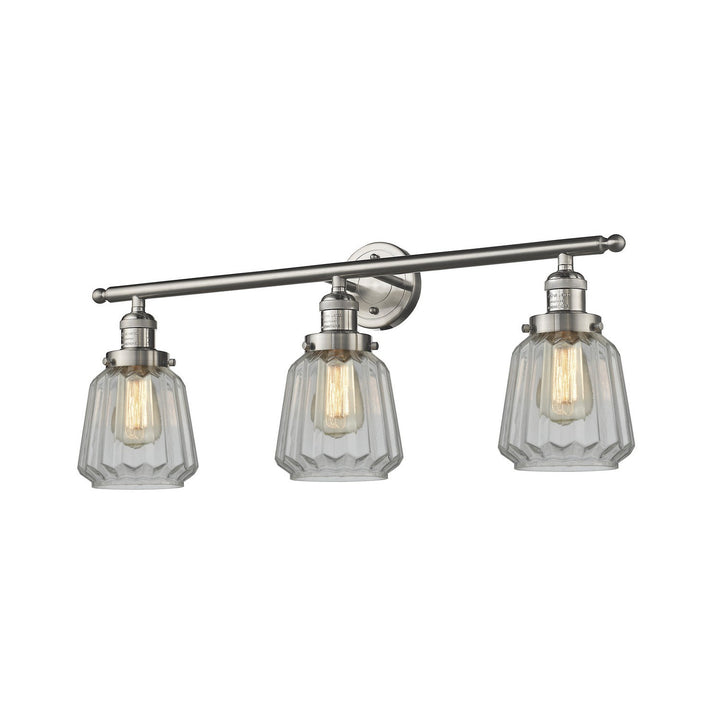 Innovations Franklin Restoration 205-SN-G142-LED Bath Vanity Light 30 in. wide - Brushed Satin Nickel