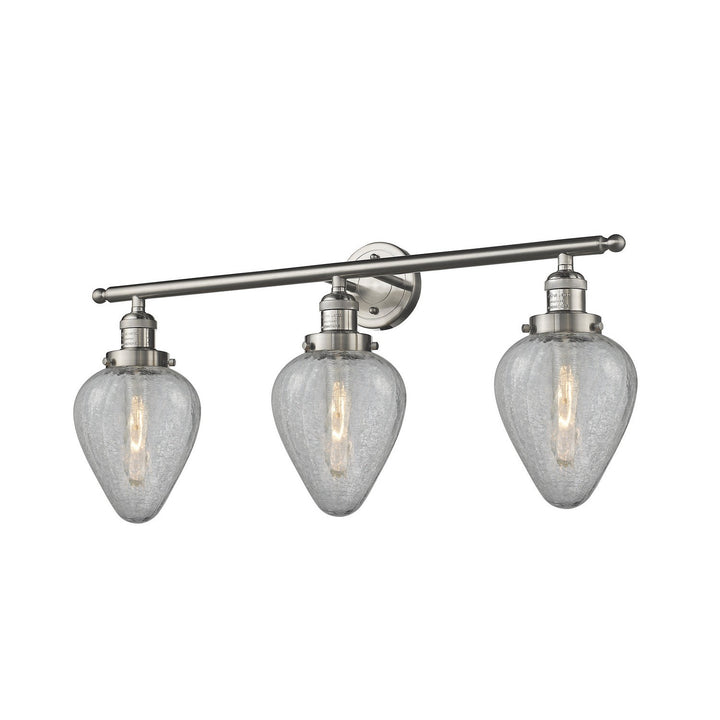 Innovations Franklin Restoration 205-SN-G165-LED Bath Vanity Light 32 in. wide - Brushed Satin Nickel