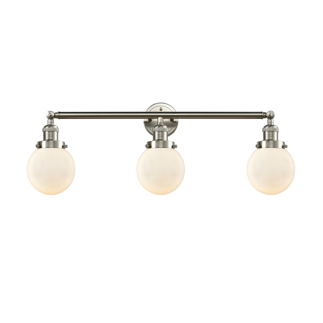 Innovations Franklin Restoration 205-SN-G201-6 Bath Vanity Light 30 in. wide - Brushed Satin Nickel