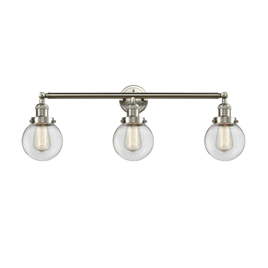 Innovations Franklin Restoration 205-SN-G202-6 Bath Vanity Light 30 in. wide - Brushed Satin Nickel