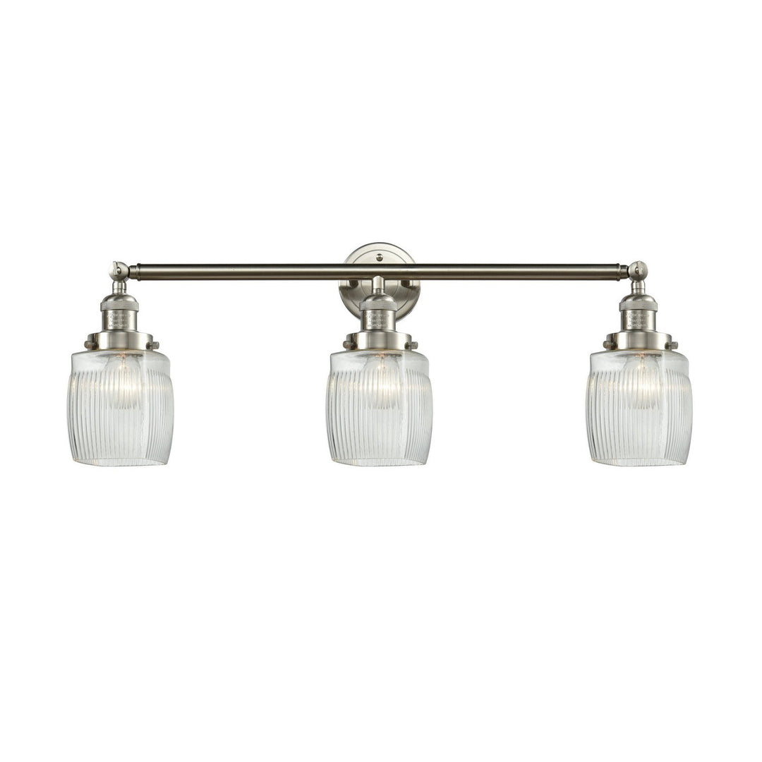 Innovations Franklin Restoration 205-SN-G302 Bath Vanity Light 32 in. wide - Brushed Satin Nickel