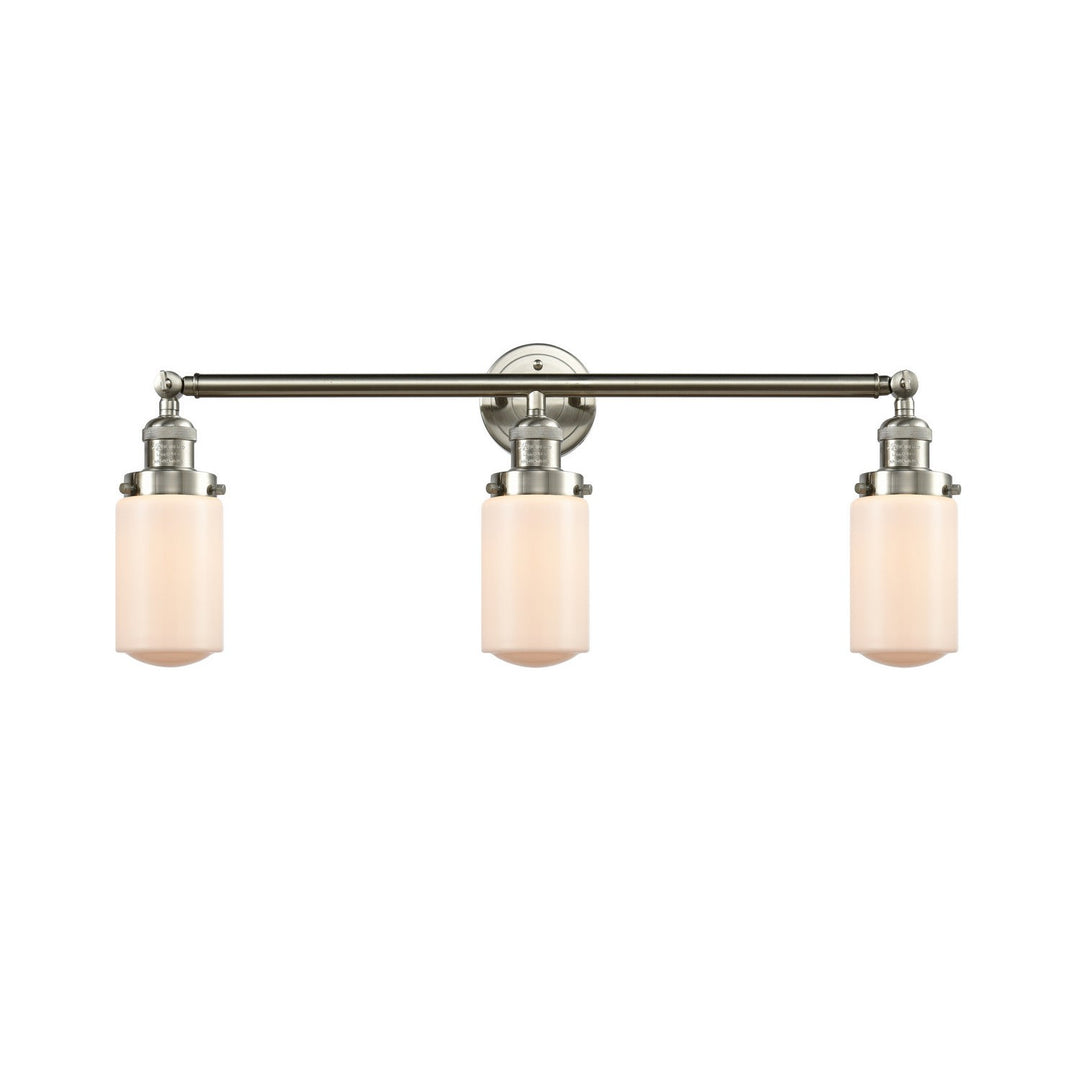 Innovations Franklin Restoration 205-SN-G311-LED Bath Vanity Light 31 in. wide - Brushed Satin Nickel