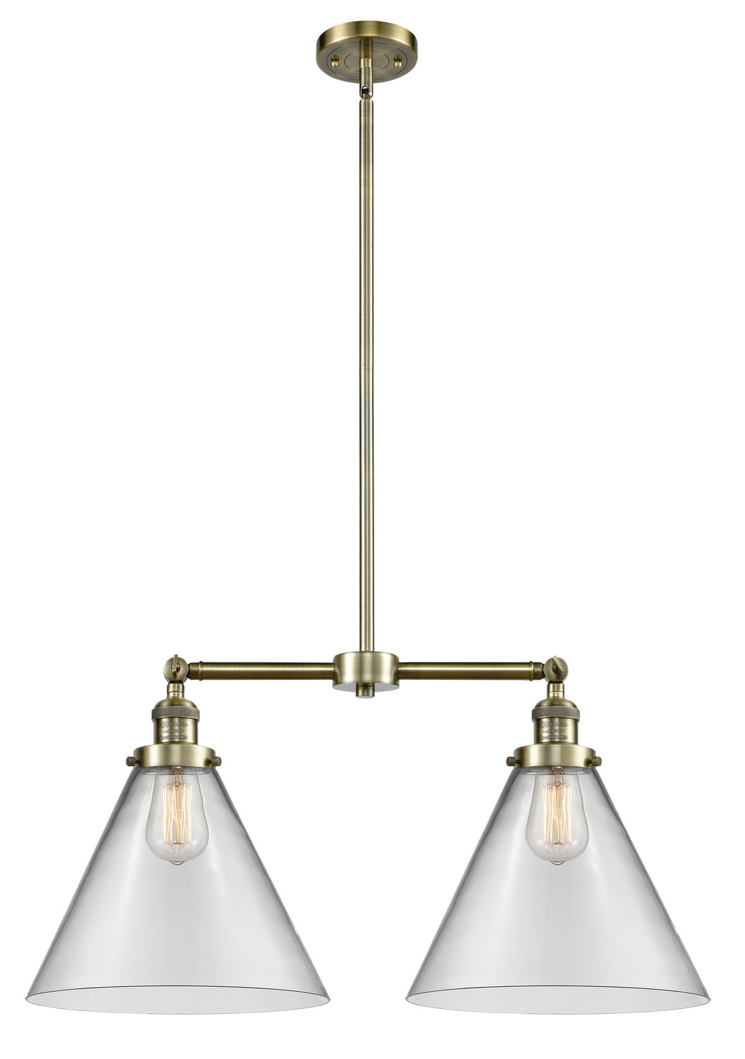 Innovations Franklin Restoration 209-AB-G42-L-LED Pendant Light - Antique Brass