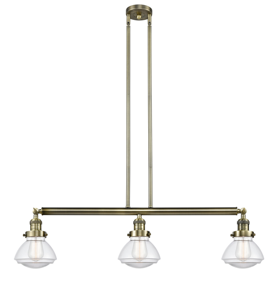 Innovations Franklin Restoration 213-AB-G322 Pendant Light - Antique Brass