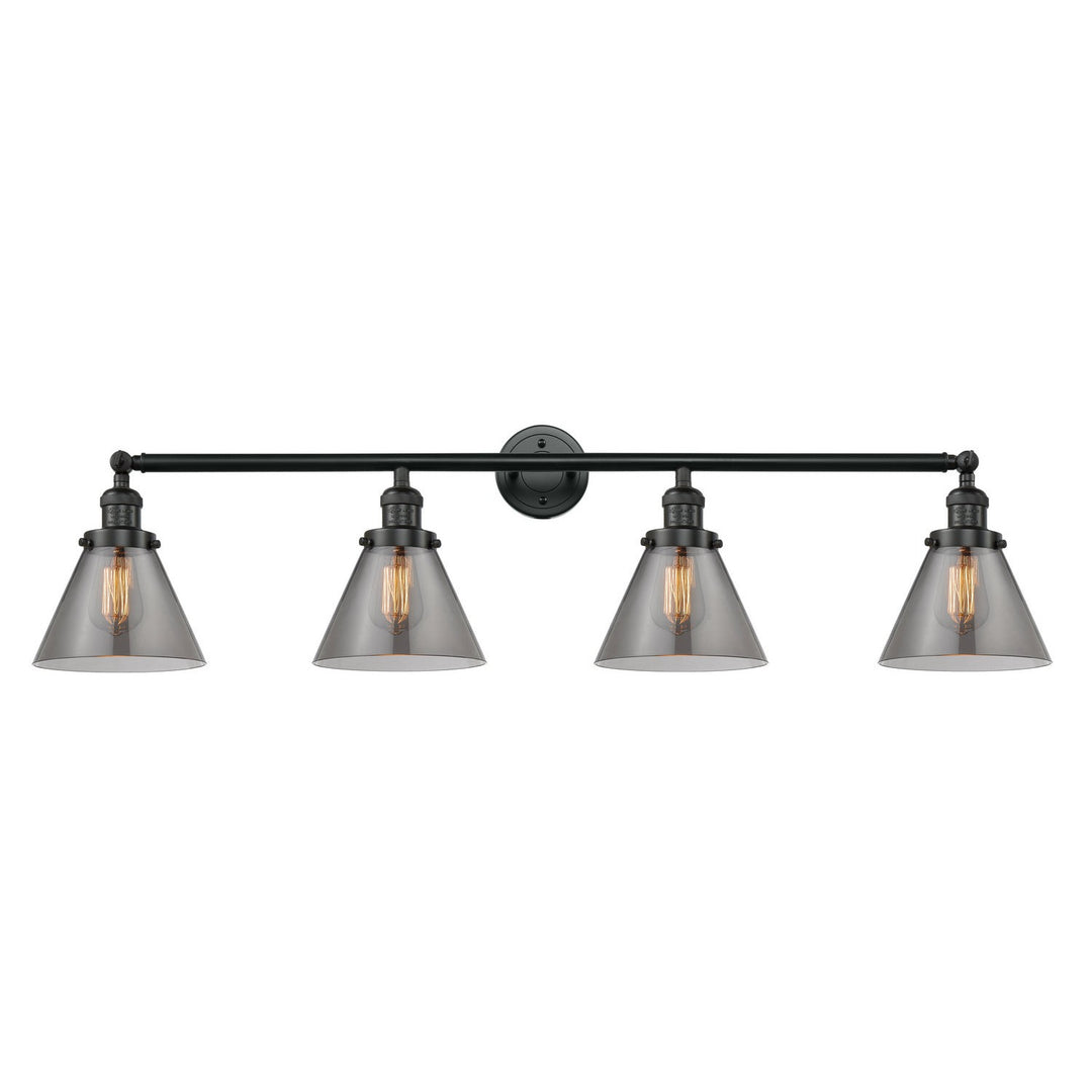 Innovations Franklin Restoration 215-BK-G43 Bath Vanity Light 44 in. wide - Matte Black