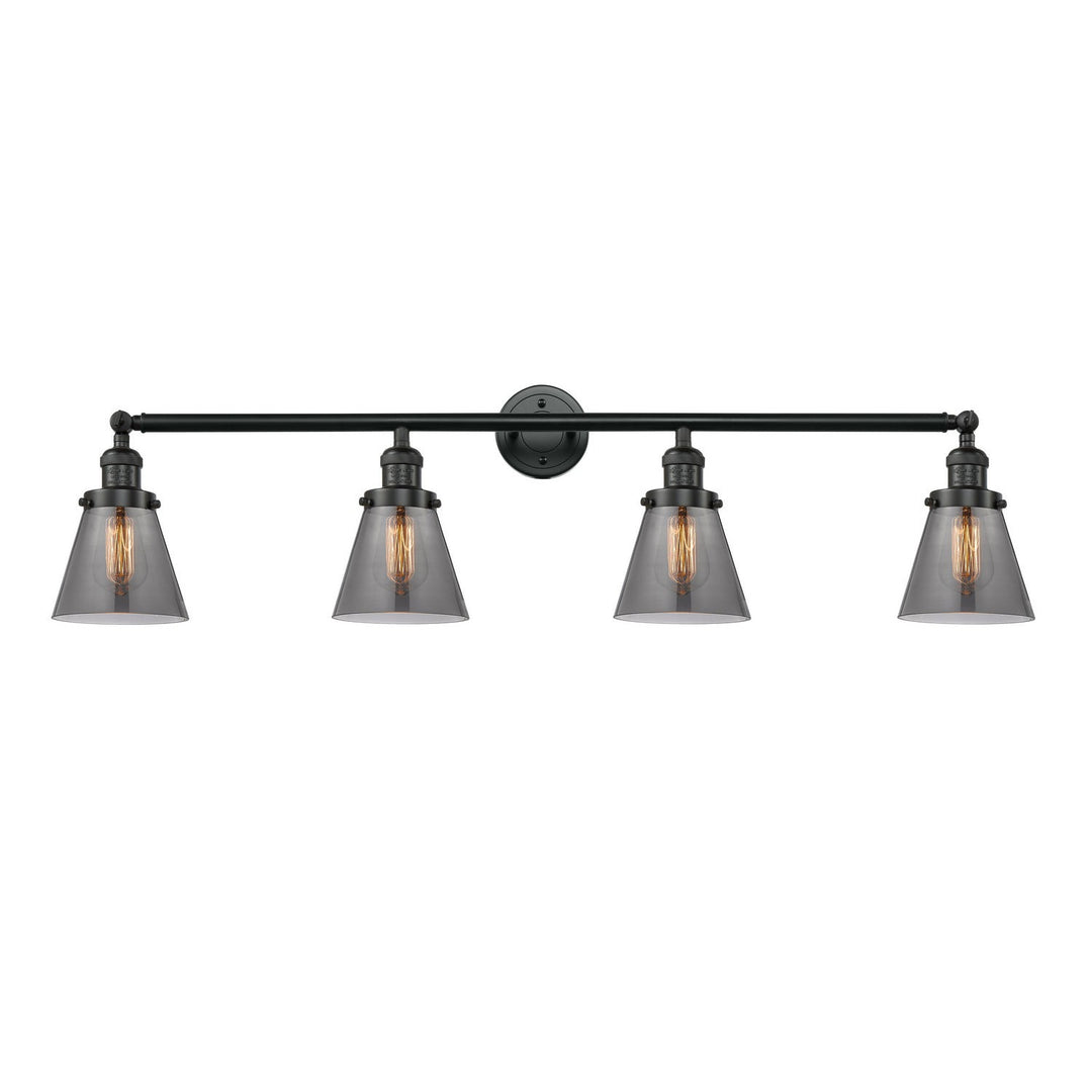 Innovations Franklin Restoration 215-BK-G63-LED Bath Vanity Light 43 in. wide - Matte Black