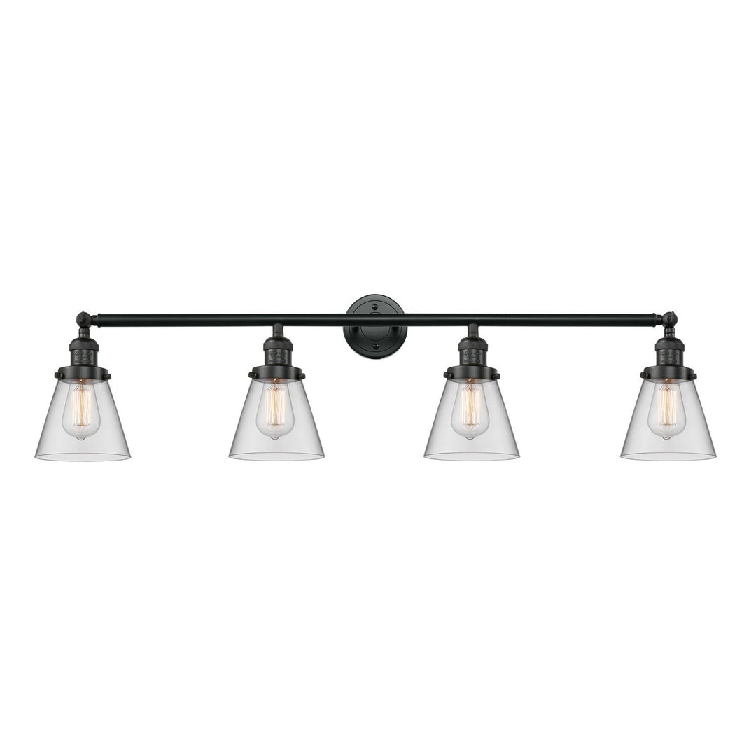 Innovations Franklin Restoration 215-BK-G62 Bath Vanity Light 43 in. wide - Matte Black