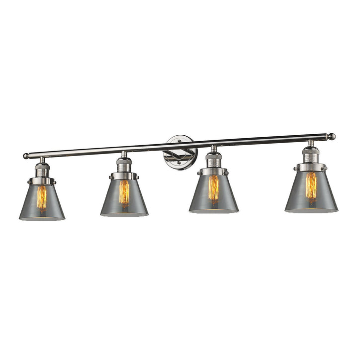 Innovations Franklin Restoration 215-PN-G63-LED Bath Vanity Light 43 in. wide - Polished Nickel