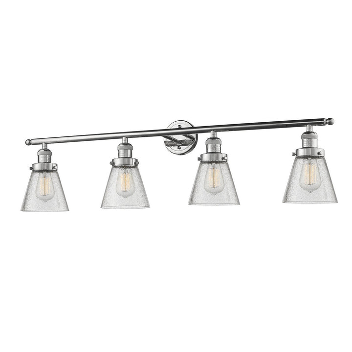 Innovations Franklin Restoration 215-PN-G64-LED Bath Vanity Light 43 in. wide - Polished Nickel