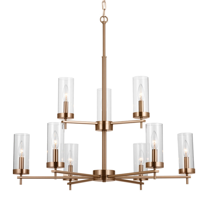 Visual Comfort Studio Zire 3190309-848 Chandelier Light - Satin Brass