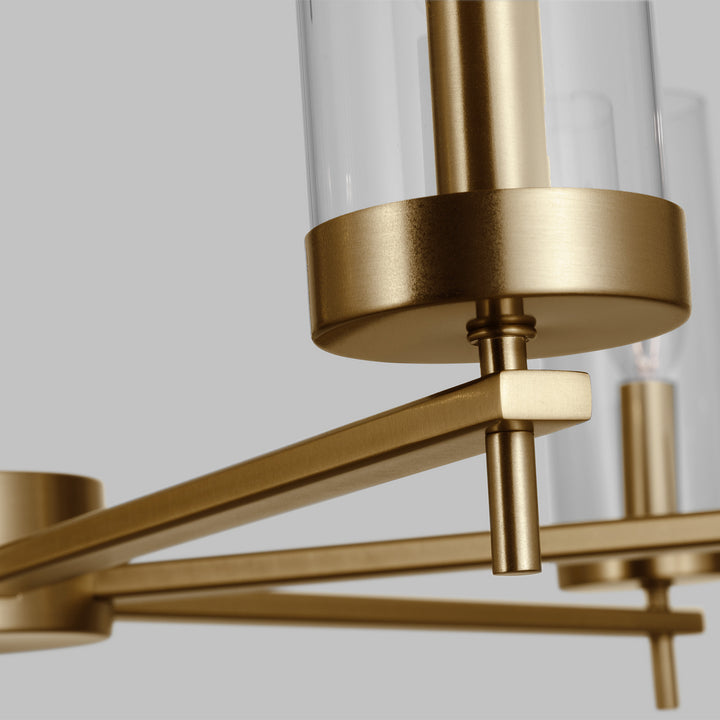 Visual Comfort Studio Zire 3190309-848 Chandelier Light - Satin Brass