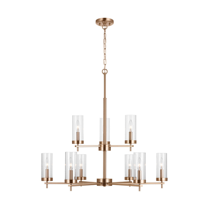 Visual Comfort Studio Zire 3190309-848 Chandelier Light - Satin Brass