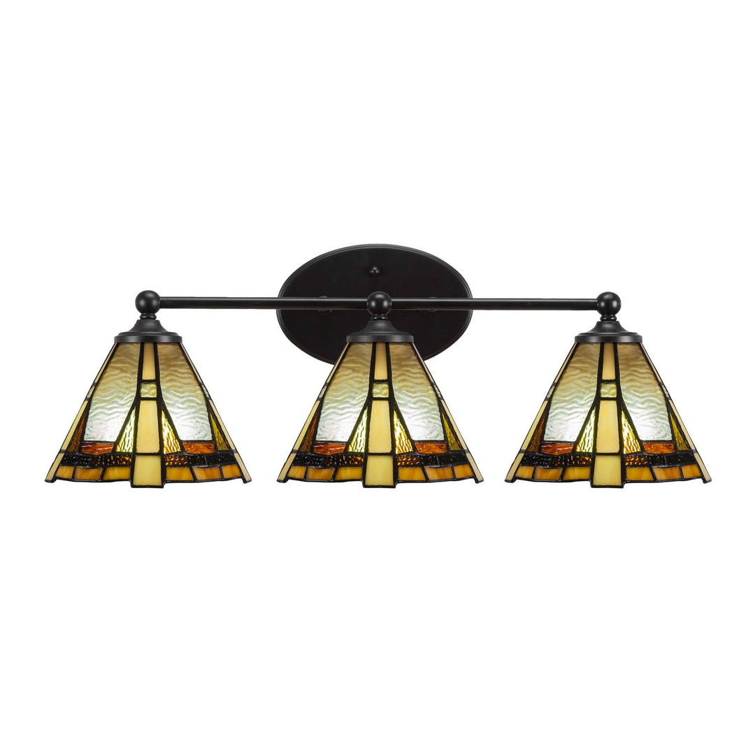 Toltec Capri 5913-mb-9345 Bath Vanity Light 24 in. wide - Matte Black