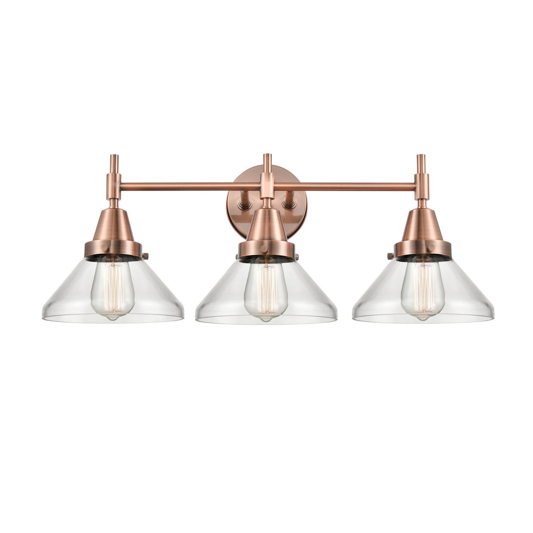 Innovations Caden 447-3W-AC-G4472 Bath Vanity Light 26 in. wide - Antique Copper