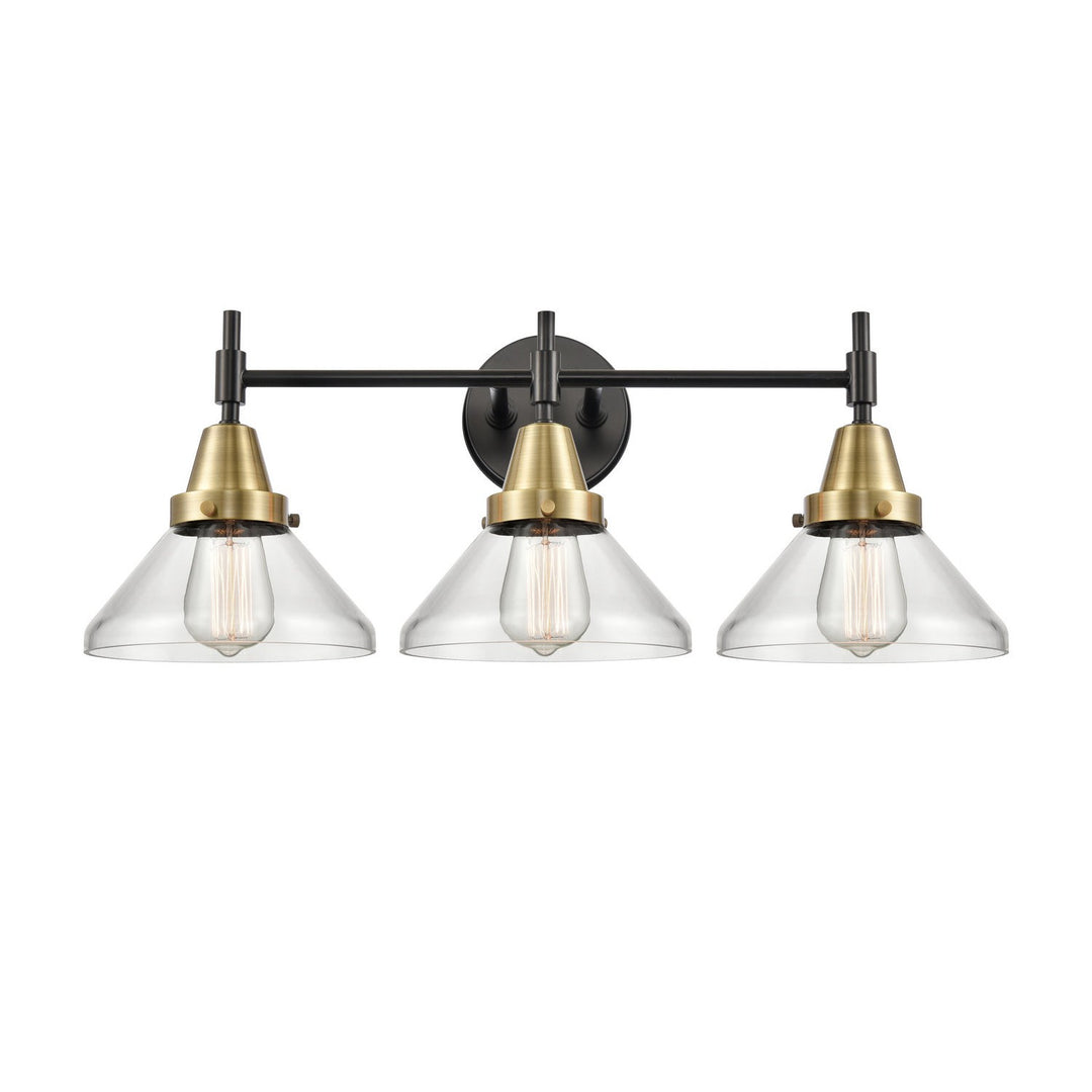 Innovations Caden 447-3W-BAB-G4472 Bath Vanity Light 26 in. wide - Black Antique Brass