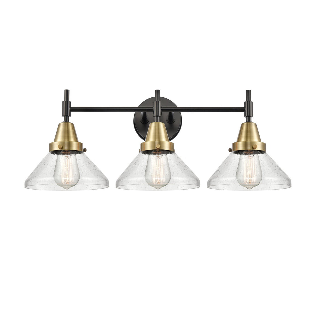 Innovations Caden 447-3W-BAB-G4474 Bath Vanity Light 26 in. wide - Black Antique Brass