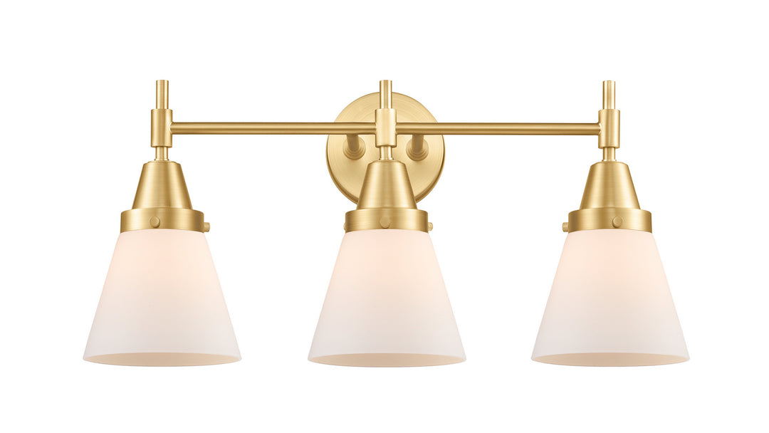 Innovations Caden 447-3W-SG-G61-LED Bath Vanity Light 25 in. wide - Satin Gold